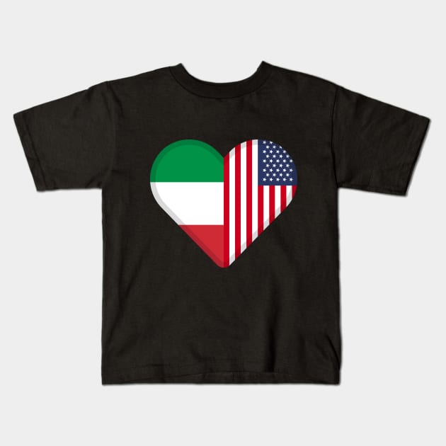 half italian, half american Kids T-Shirt by adigitaldreamer